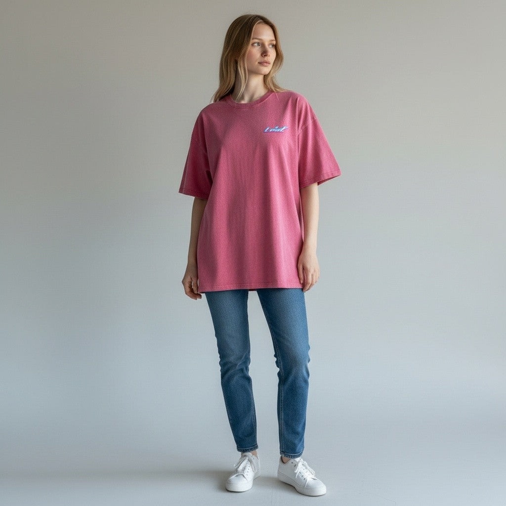 Leaf Glitch Graphic T-Shirt