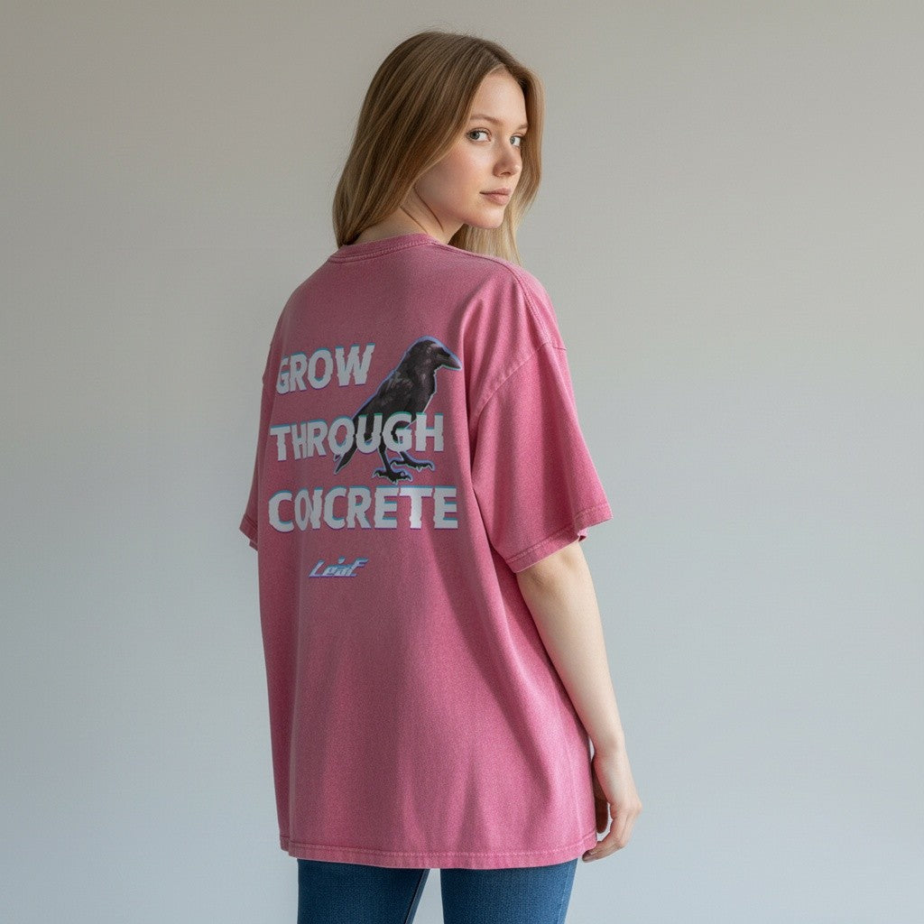 Leaf Glitch Graphic T-Shirt