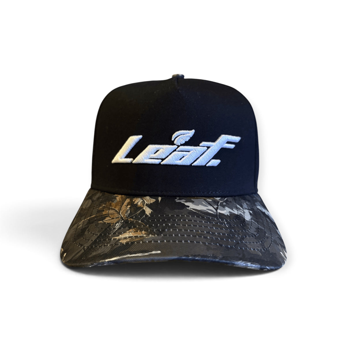 Leaf Black/Wood Camo Adjustable Snapback